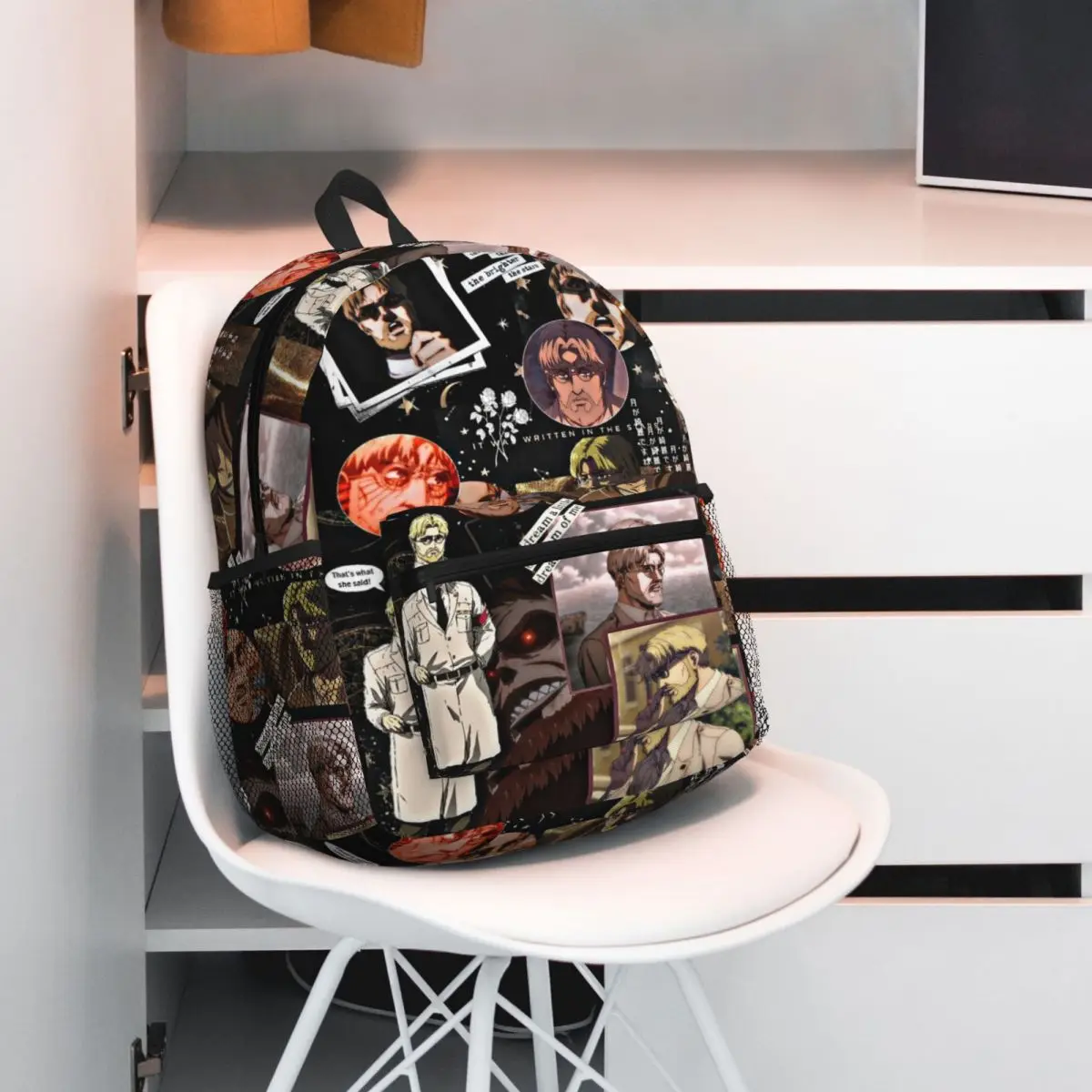 Anime Attack On Titan Zeke Yeager Student Backpack School Bag Hiking Travel Daypack for Men Women Bookbag Shoulder Bags