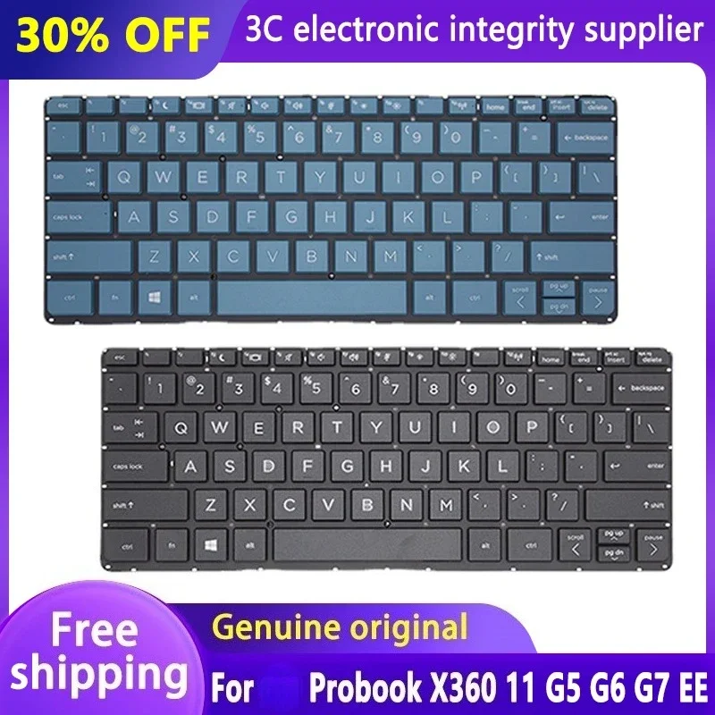 

Original New Laptop US Keyboard for Probook X360 11 G5 G6 G7 EE Notebook keyboard Bracket Electrostatic Film English Replace