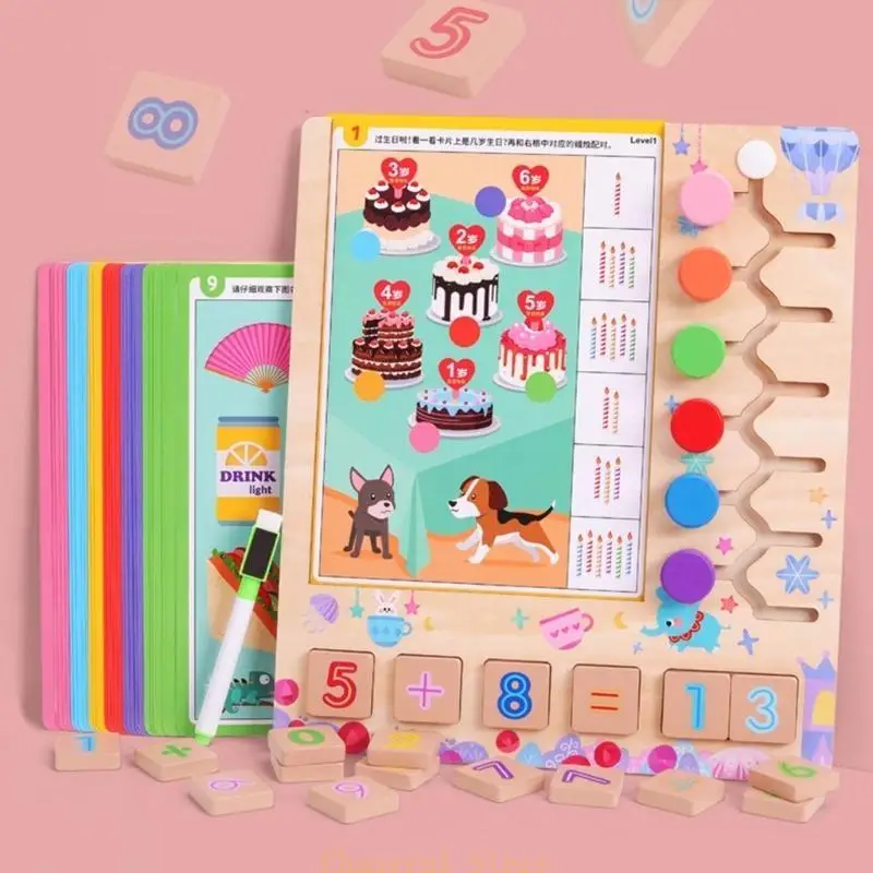 E7CE Board Entrate Toy Math Learning Sordinting Forme per i ragazzi asilo