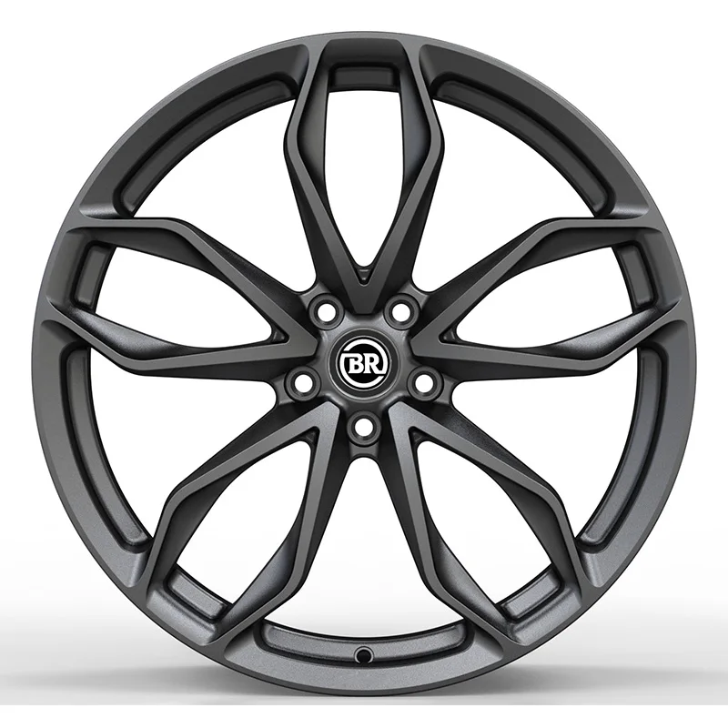 Borui Customized 19-22 Inch Forged Aluminum Wheel Rims 5x114.3 Multi-Spoke Dark Gray 3D Design Fit For Mercedes Alloy