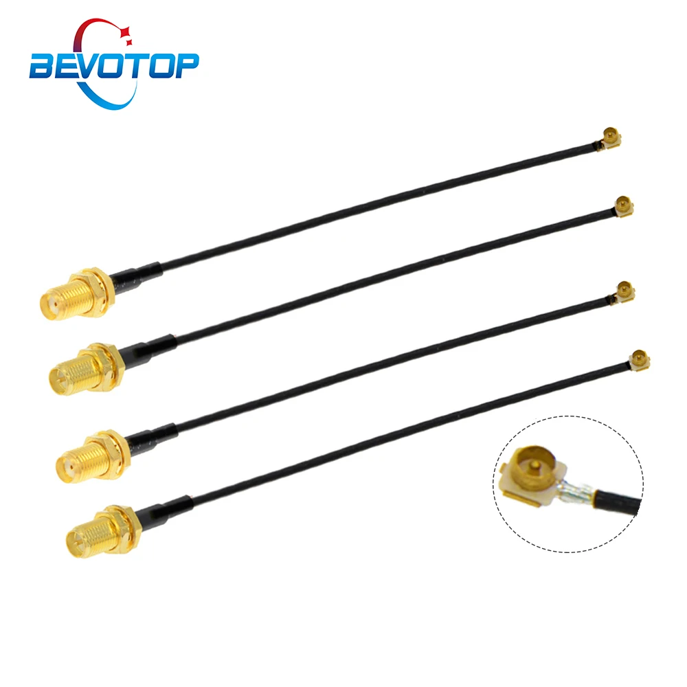 1 szt. RP-SMA/SMA żeńskie do u.FL/IPX/IPX-1 męskie/złącze żeńskie WIFI zworka antenowa RG113 RF1.13 Pigtail