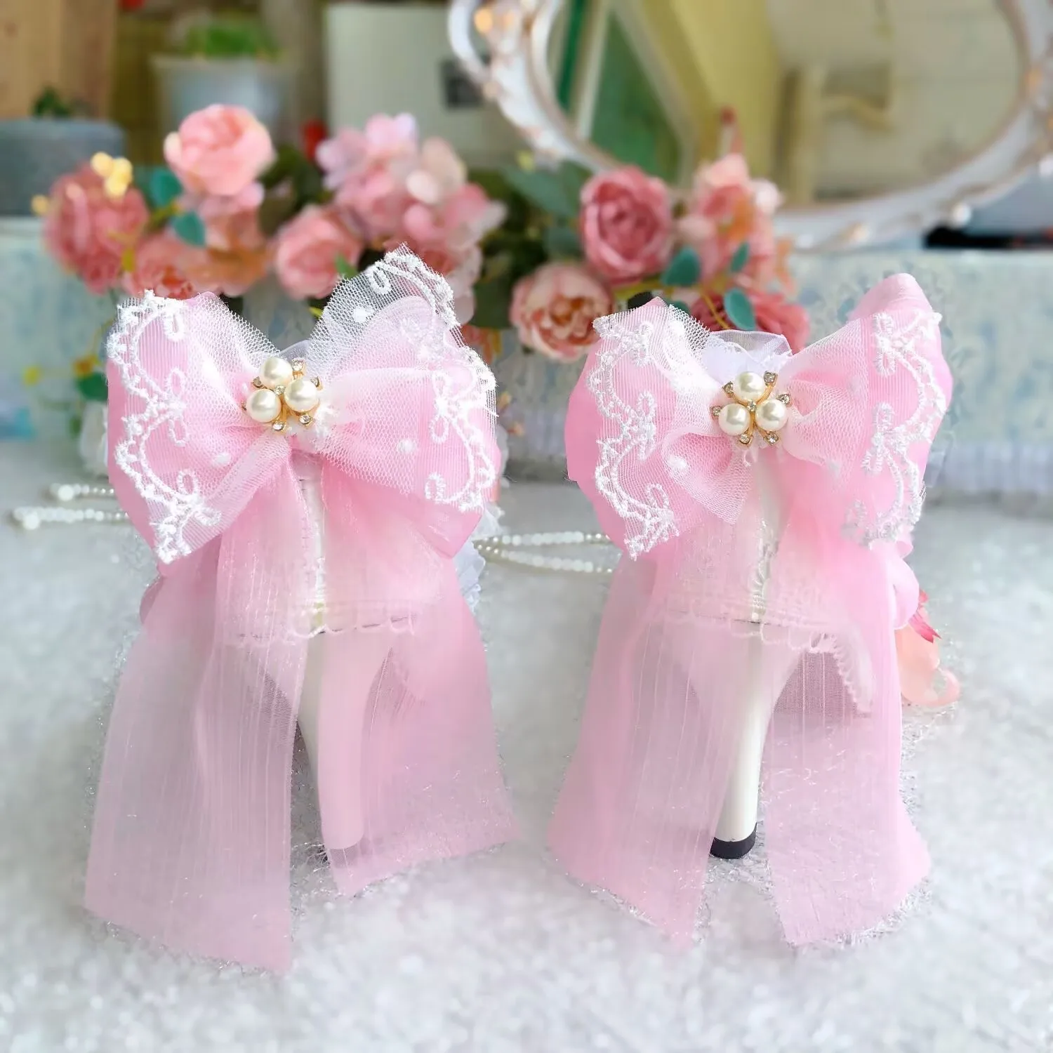 ラグジュアリーロリータハイヒールボウウェディングシューズブライドパンプス韓国プリンセスハイヒールJKエレガントハイヒールパンプスメリージェーンシューズ