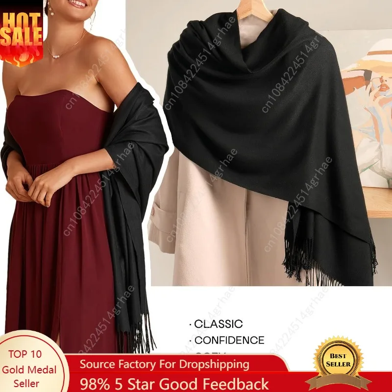 FURTALK شالات الباشمينا ويلتف لفستان السهرة وشاح نسائي هدايا وصيفة العروس أوشحة شتوية #1