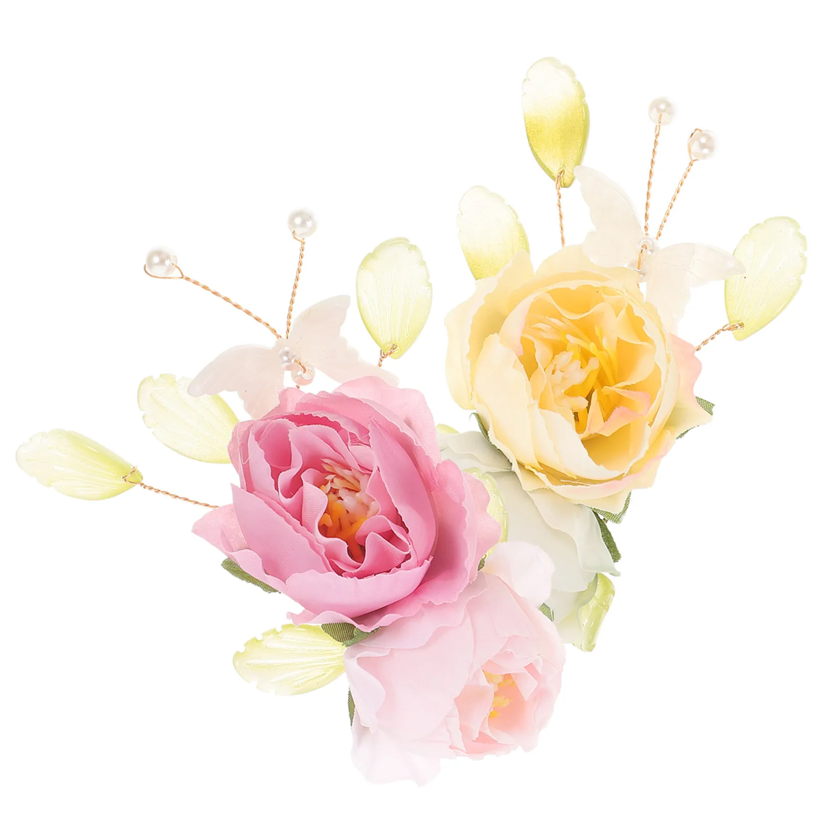 

2Pcs Flower Clip Hair Accessories for Women Elegant Floral Hair Clips Wedding Bridal Hairstyle Decor Vintage Flower Barrettes