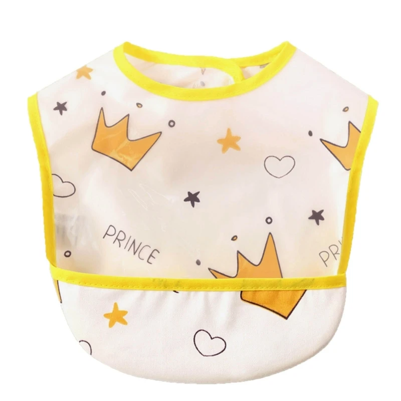 EVA Waterproof Baby Feeding Bib with Meal Pocket Infant Saliva Towel Baby Apron Smock Feeding Burp Cloth Shower Gift