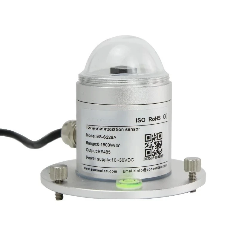 ES-S228A 光電グローバル太陽放射センサー RS485 トランスミッター 0~1800W/ ㎡   放射照度計 農業用