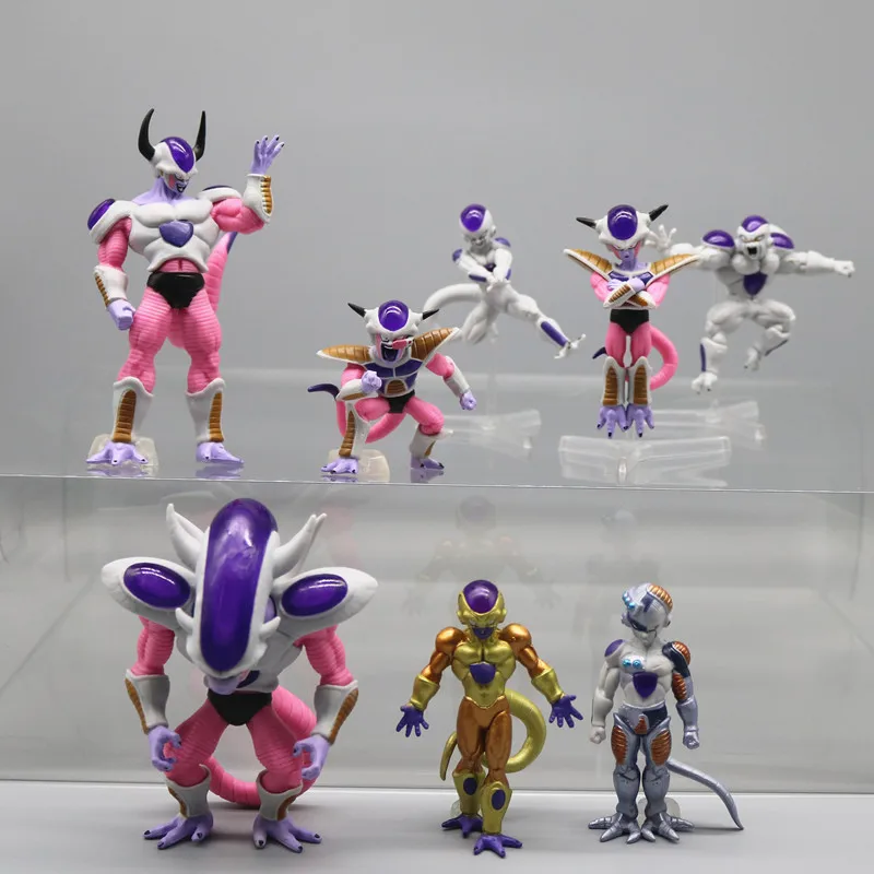 Random one pc Dragon Ball Z Frieza PVC Action Figure Collection Model Toys 8-12cm