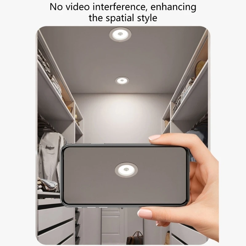  Extreme Thin Motion Transducer LED Recessed Light 6500K White Auto On Away Dense Plan