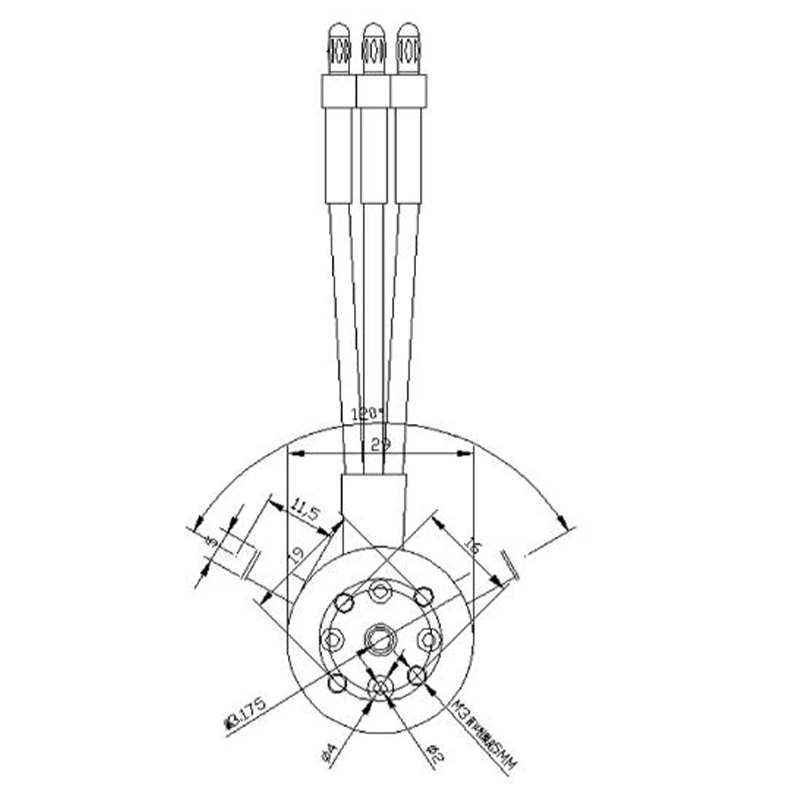 2862-1500KV (2-6S) Barco RC Refrigeración por agua Refrigeración por viento Motor sin escobillas Outrunner para barco RC