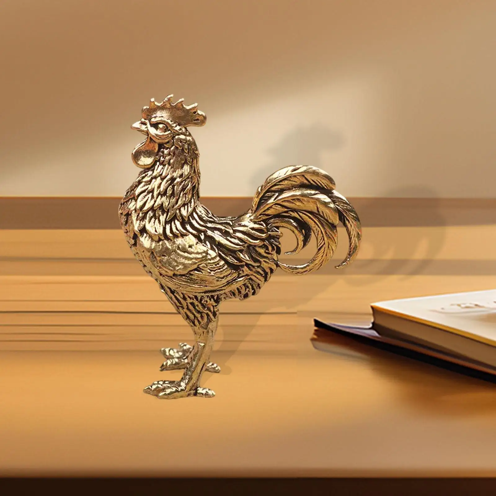

Статуя курицы, латунная фигурка, декоративные поделки, креативный подарок, скульптура животного, антикварное украшение для офисного стола, гостиной