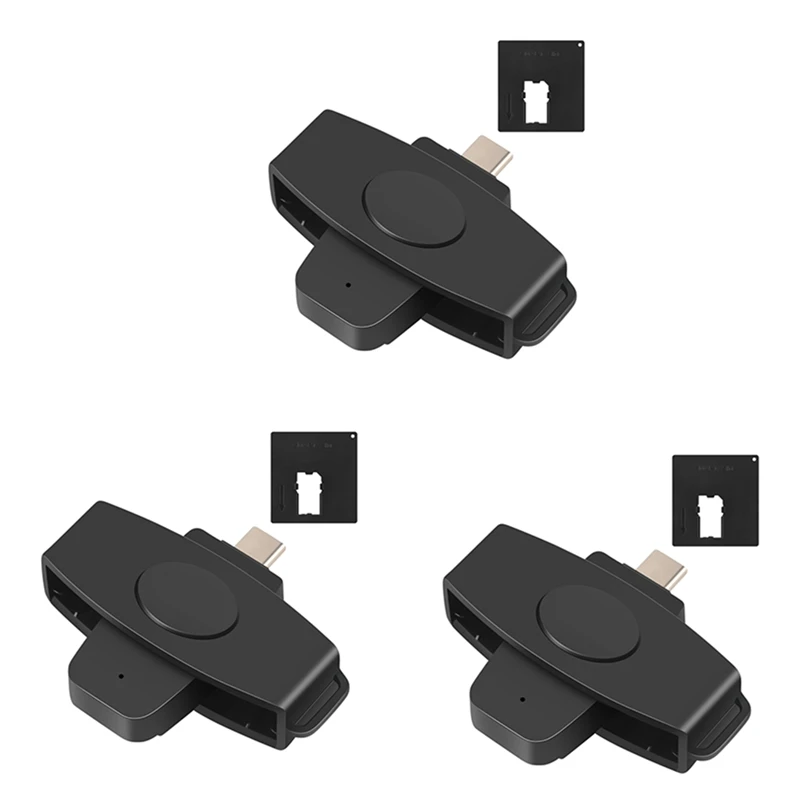 

CSCR3 Type-C Smart CAC Card Reader Bank Tax Declaration SIM Card/IC Card ID Card Reader