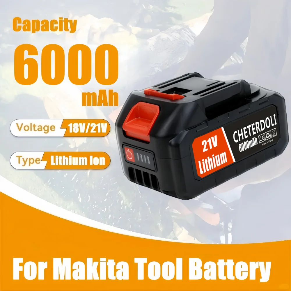 

For Makita 21V 18V 18650 Lithium Battery 3000-9000mAh Compatible with BL1850B BL1840B BL1440 BL1830B BL1415