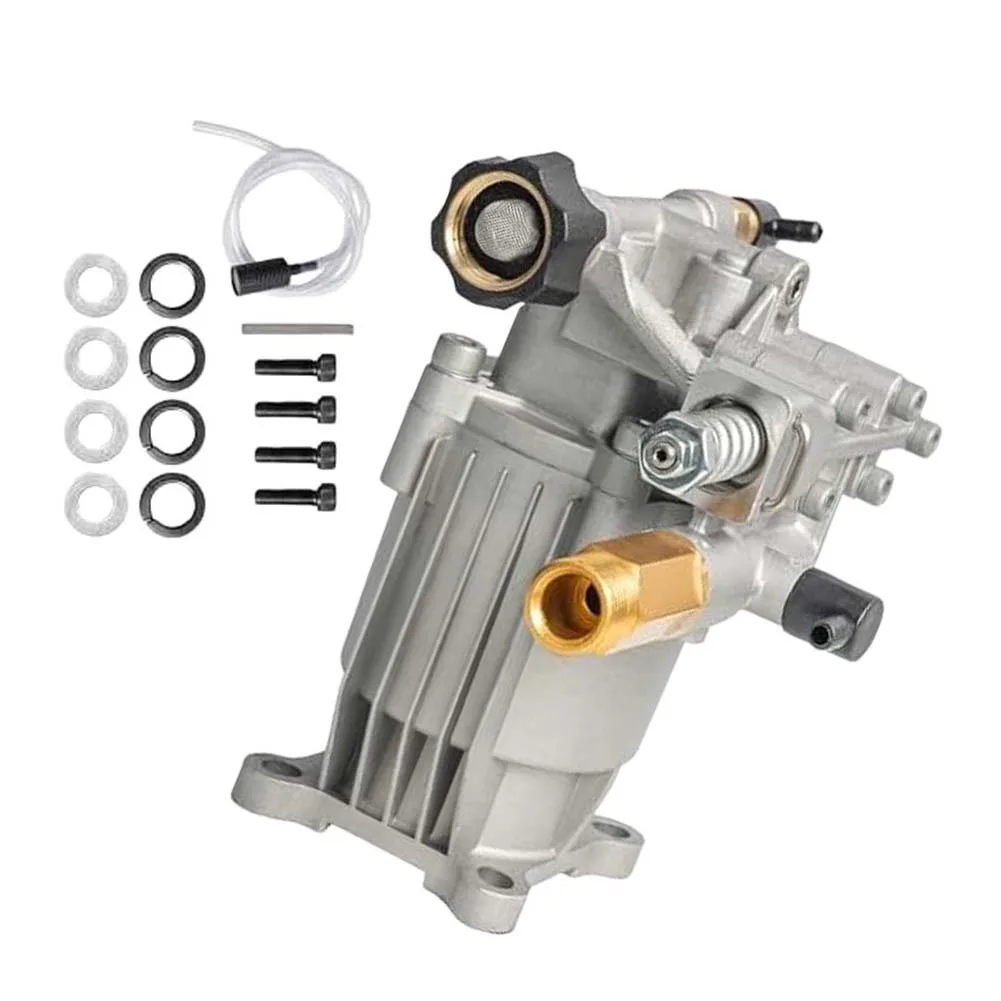 P170 Aluminum Plunger Pump 2400-2750 PSI 2.4 GPM Self-Priming High Pressure Washer Pump For 3/4 Inch Horizontal Shaft Engine