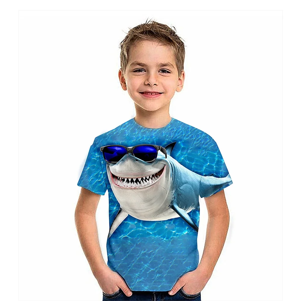 2025, lustiges T-Shirt für Kinder, Tier, Tiger, 3D-gedruckt, für Jungen und Mädchen, lässige T-Shirts, Geburtstagsgeschenk, T-Shirts, Babykleidung, Top-T-Shirt