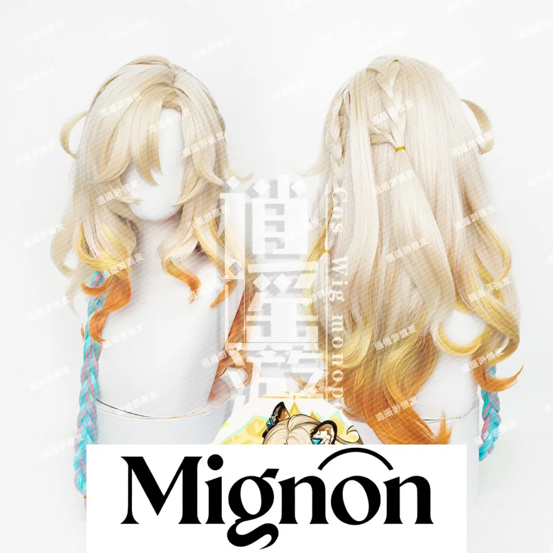 

Genshin Impact Xilonen Cosplay Wig Simulation Scalp Top Side Braid Halloween Gift