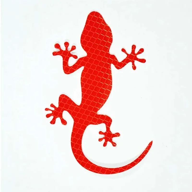 Car sticker reflectorized gecko warning sticker reflective car decoration car exterior accessories