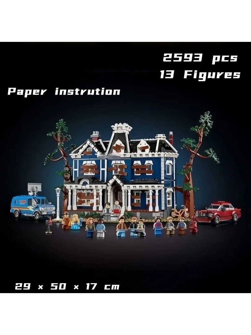 Bausteine 2593 Teile Günstigste Film-Modellbausätze Creel House Weihnachts- und Geburtstagsgeschenk für Familien-Dekoration