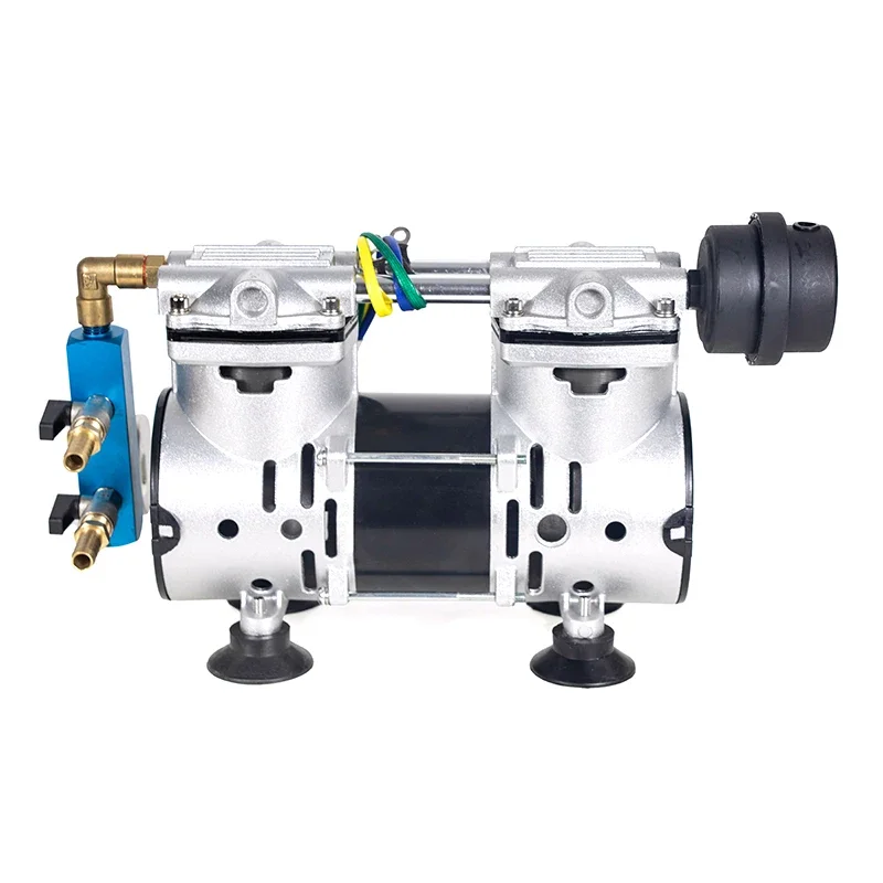 Compressor de ar movido a energia solar 370W, aeração de lago e lago, compressor de ar sem óleo para fazenda de peixes, sistema de aeração solar DC24V