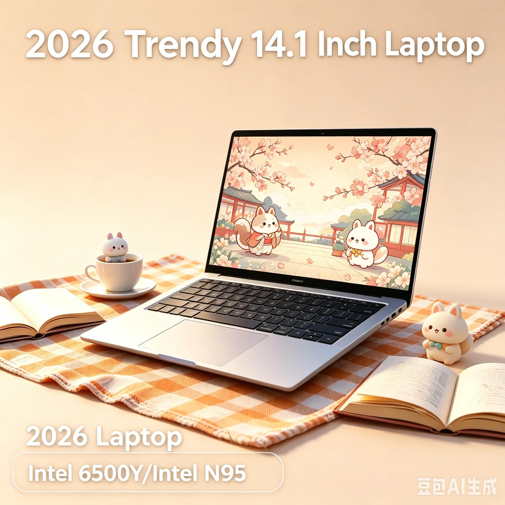

Prime 2026new 14.1 Inch FHD Numinous Ultrathin Laptop Intel N95/Intel 6500Y Win11 DDR4 16GB/32GB SSD Cryptical Multinational
