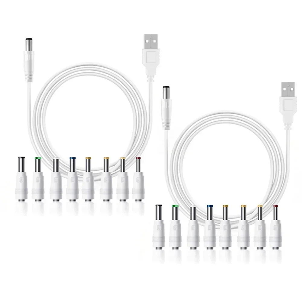 

Interchangeable Adapters DC Power Cable For Easy Charging Interchangeable Connector Sizes Lightweight Power Kit