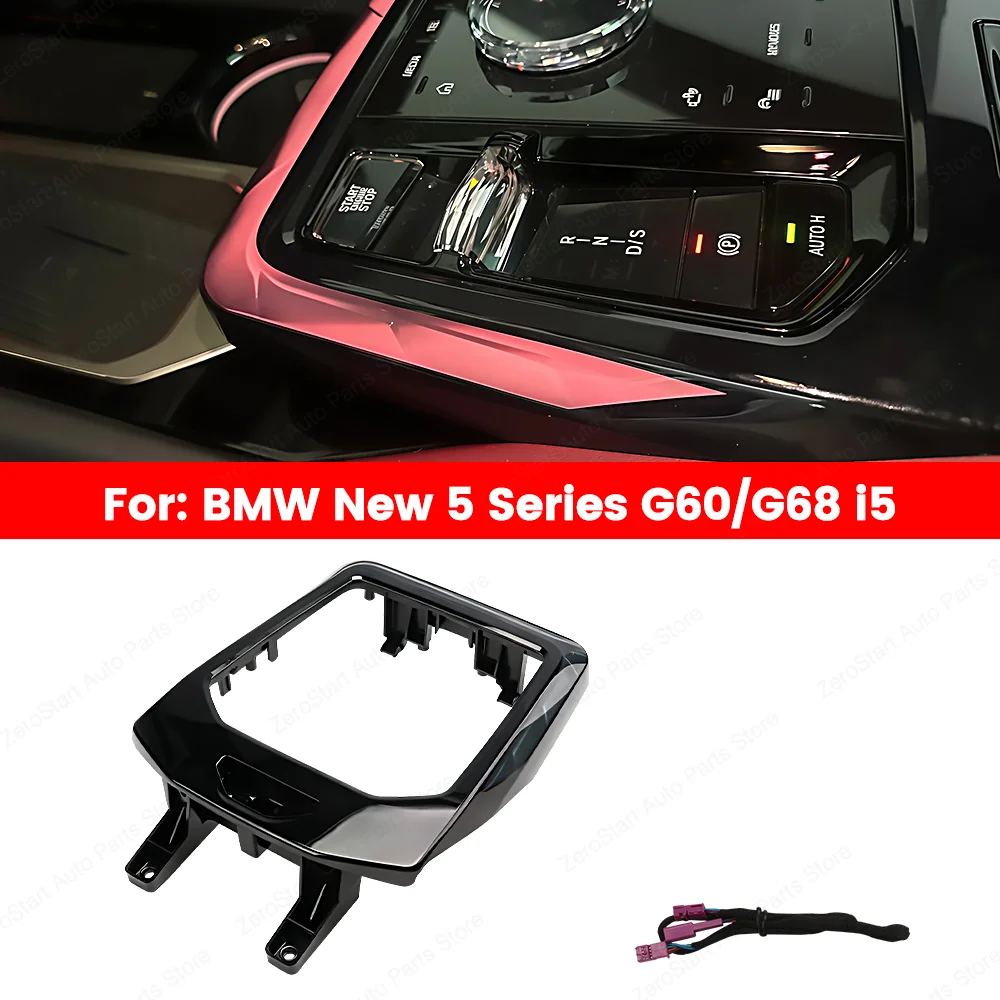 15 Colors Center Console Crystal Saddle Atmosphere Light For BMW 5 Series i5 G60 G68 Decorative Strips Interior Mouldings 2024