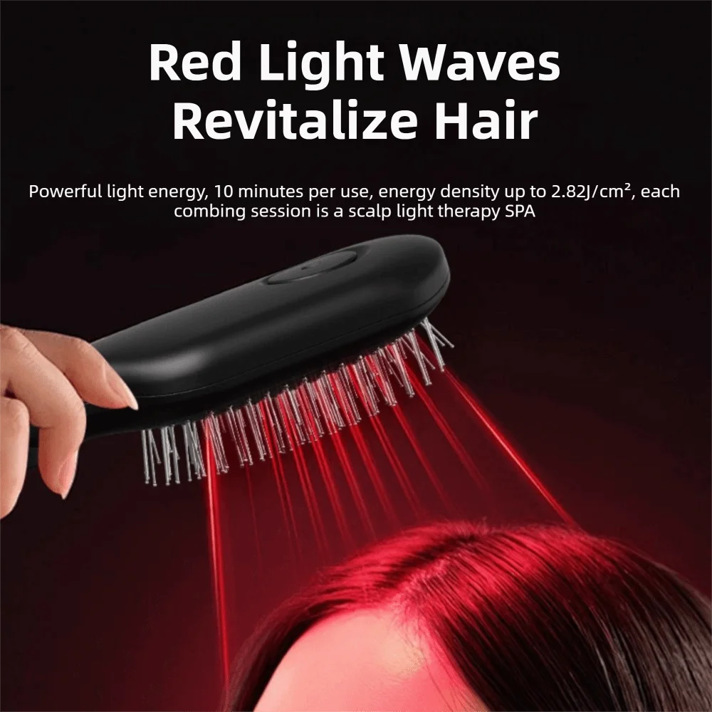 Multi-Function Red Light Spray Massage Comb Anti-Frizz Large Tank Hair Care Electric Spray Hair Brush Anti-Static Scalp Nourish
