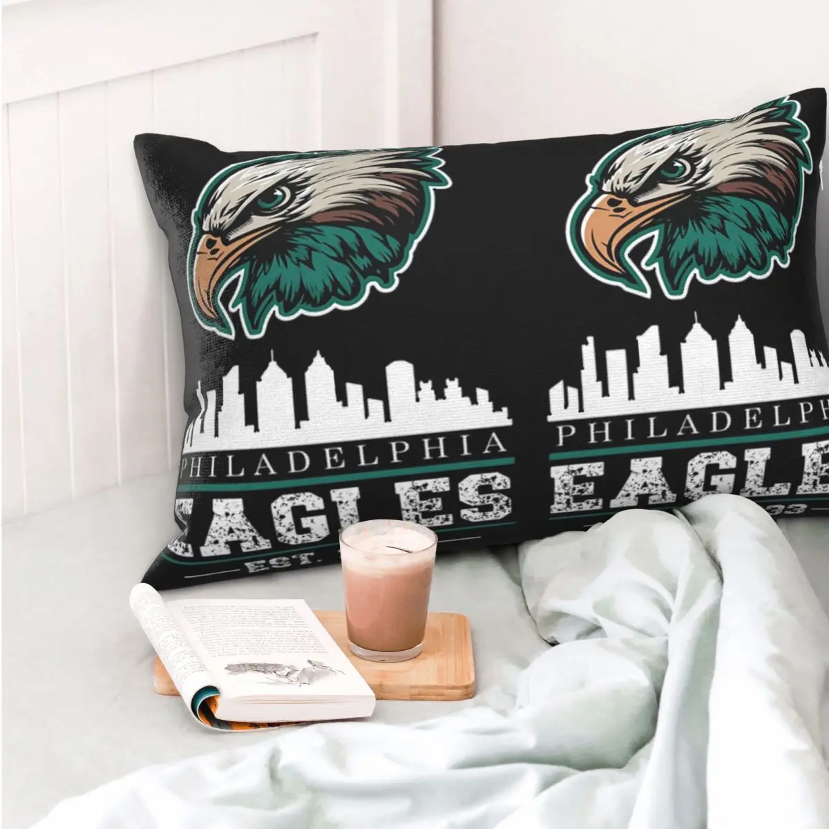 Funda de almohada rectangular Popular Eagles Philadelphia, funda decorativa para cojín, decoración para dormitorio, cama, hogar, almohada cómoda