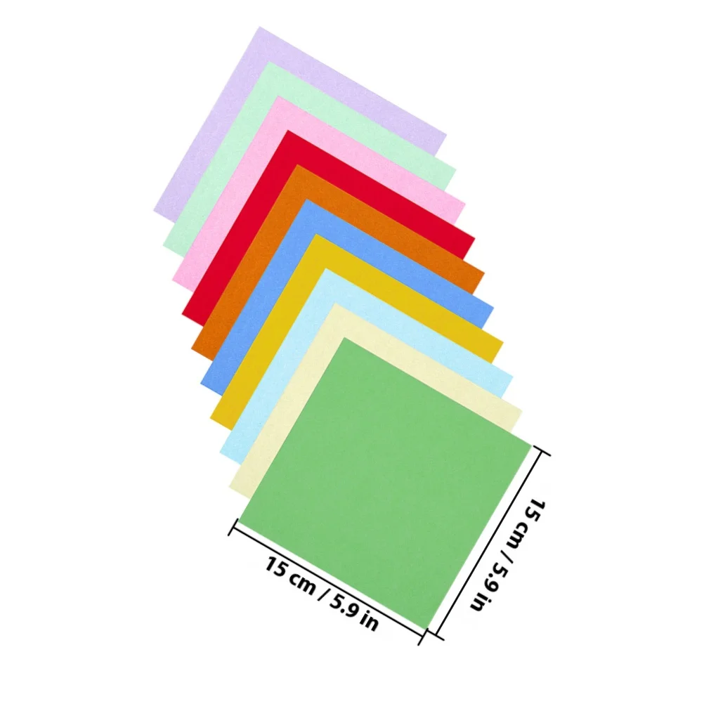 200 قطعة من ورق اوريغامي الإبداعي للأطفال، أوراق قابلة للطي ملونة يمكنك صنعها بنفسك، مشروع فني حرفي، نشاط الثقافة الصينية