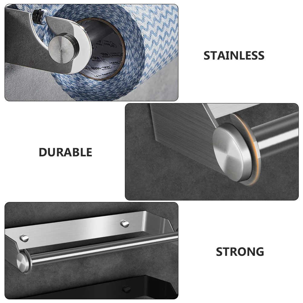 

Stainless Steel Towel -mounted Hanger Bathroom Toilet Tissue Holder Racks