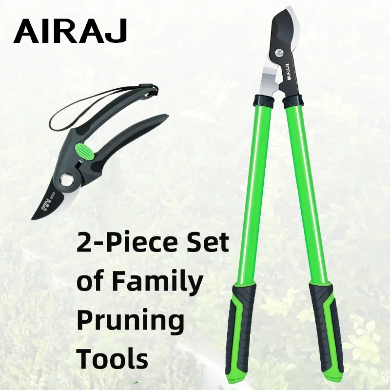 AIRAJ Lopper with Compound Action Branch Cutter, 27.6 Inch Tree Trimmer with 5.5 Inch Clean Cut Capacity, Cut Through Thick Bran