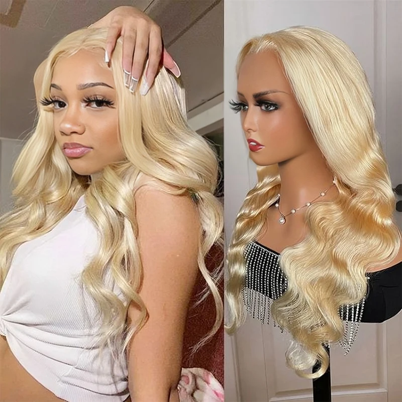 

30 40 Inch HD 613 Body Wave 13x6 Lace Front Human Hair Wig Color 200% Brazilian 13x4 Honey Blonde Lace Frontal Wigs For Women