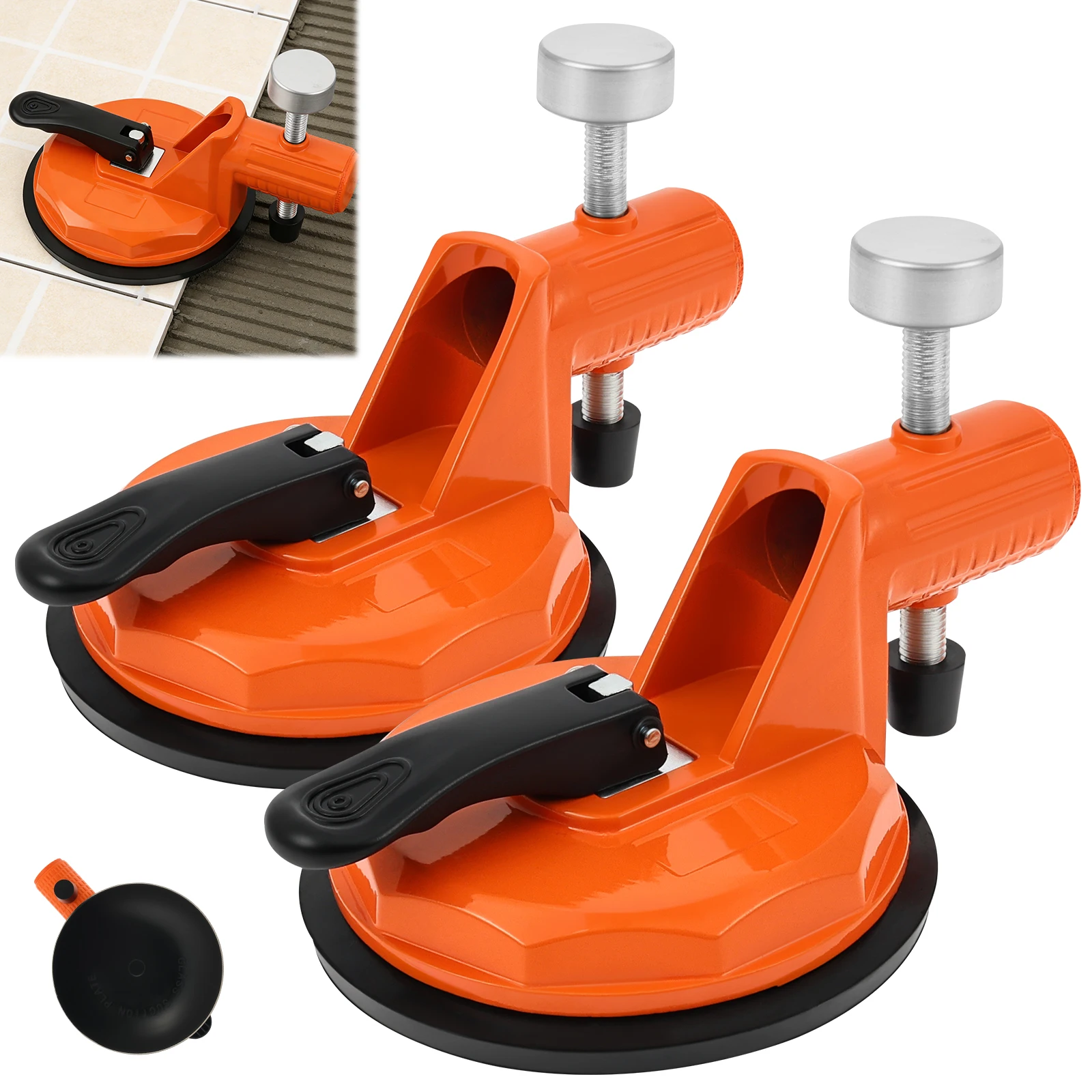 

2 Pcs Floor Gap Fixer Tool Adjustable Height Setter Heavy Duty Rubber Suction Cup Floor Gap Fixer Suction Tools for Floor Gaps