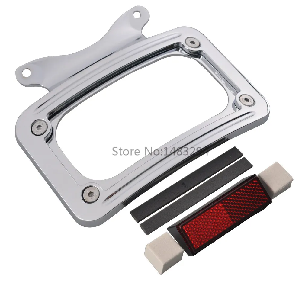 

Black Motorcycle License Plate Frame Holder Tail Rear Light Bracket Mount Fit For Harley Davidson CVO Road Glide Custom FLTRXSE