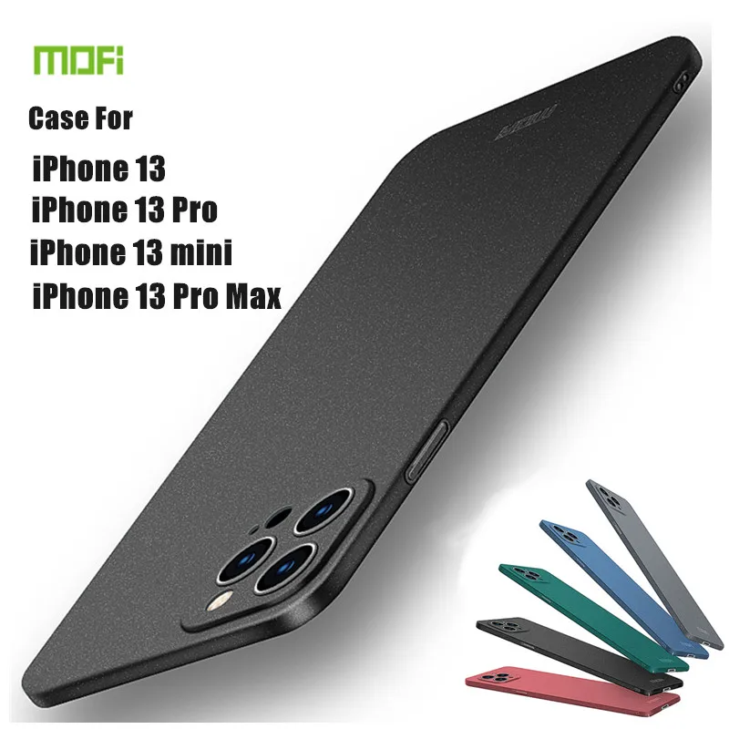 MOFi For iPhone 13 13mini 13Pro MAX Case Cover Ultra Thin Protective Bags PC Hard Back Cover Shell For iPhone13 mini 13 Pro Max