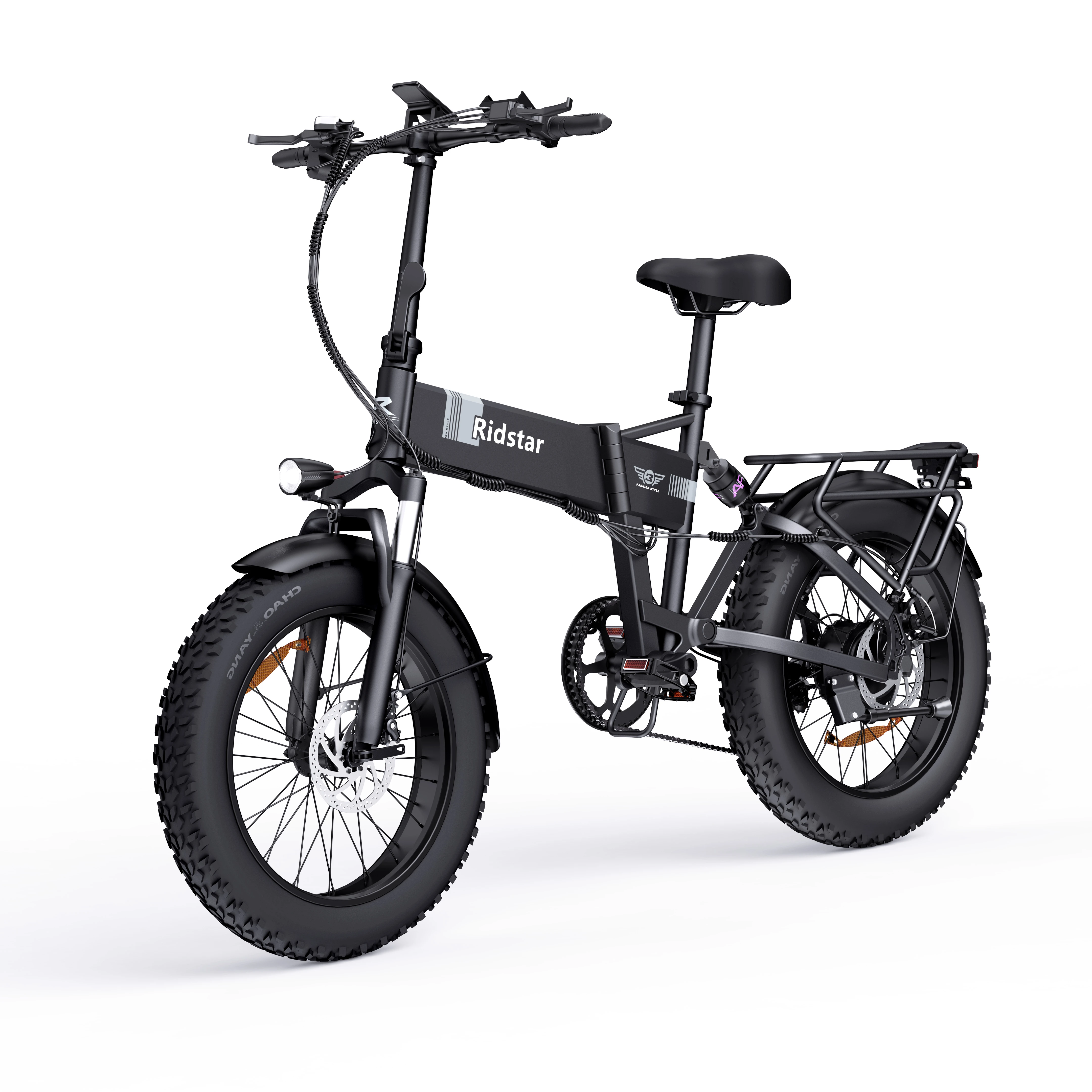 

1000W 48V Foldable Electric Bike for Adults | 20" Fat Tire Ebike, All Terrain Mountain City Bicycle