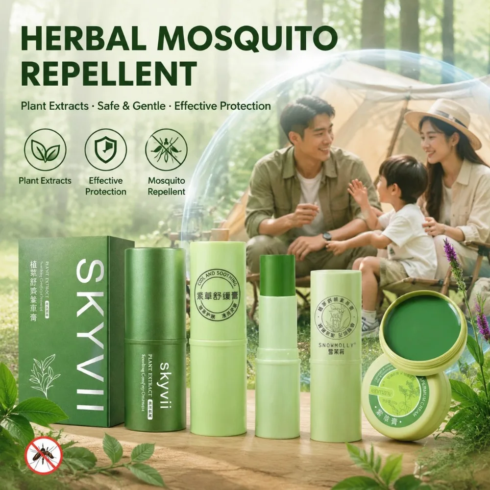 Mosquito Repellent Comfrey Ointment Anti-itch Herbal Ointment Stick Summer Anti-mosquito Anti-itch Refreshing Cream