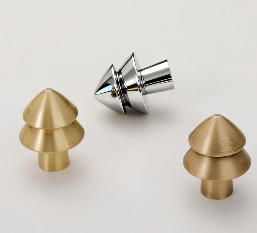 New Tree Shape Closet Pull Handles Solid Silver Cabinet Door Handles Drawer Knob Single Hole Cupbaord Wardrobe Furniture Pulls