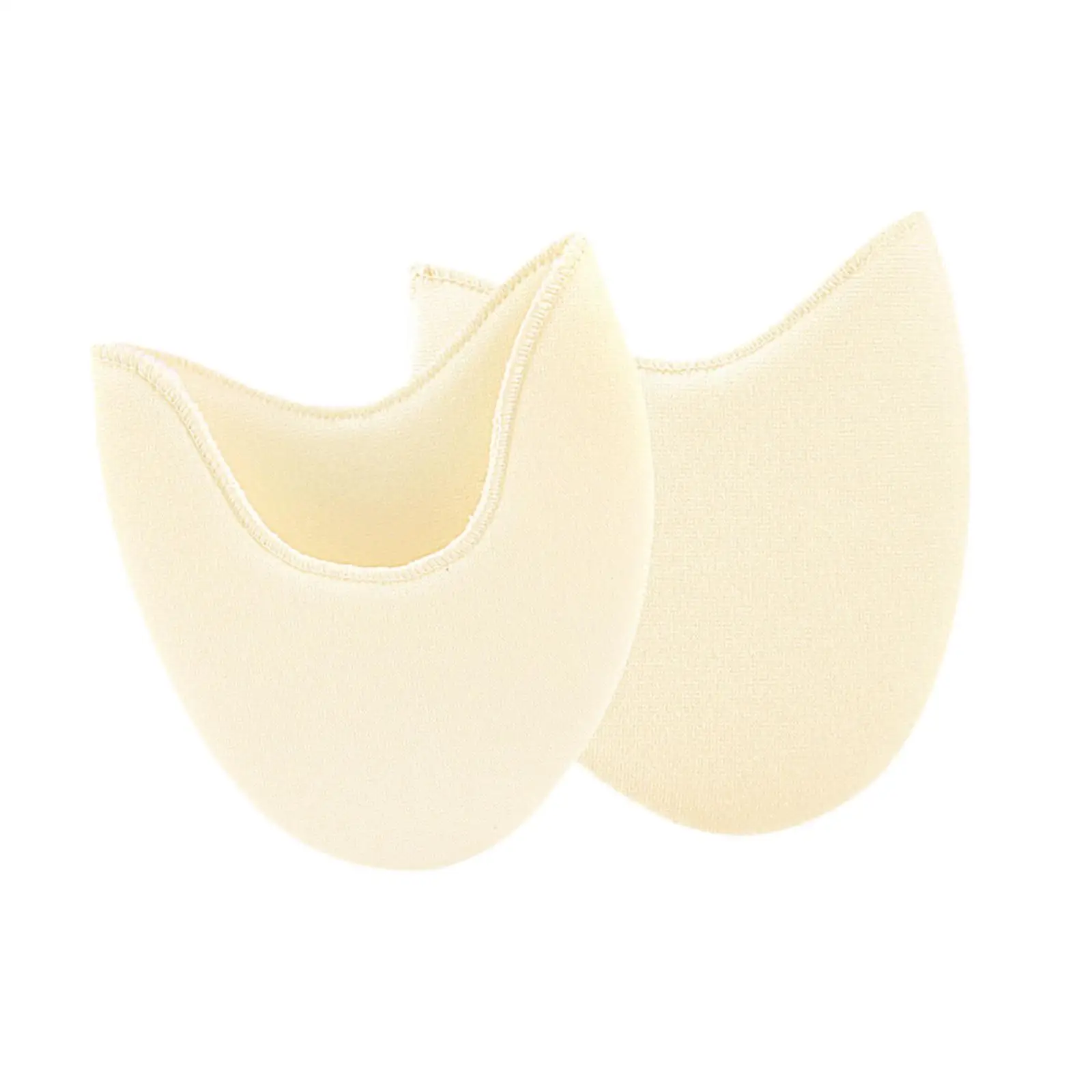 Reusable Pointe Shoe Toe Pads Sponge Half Socks Shock Absorbing Pad for Ballet Training and Yoga
