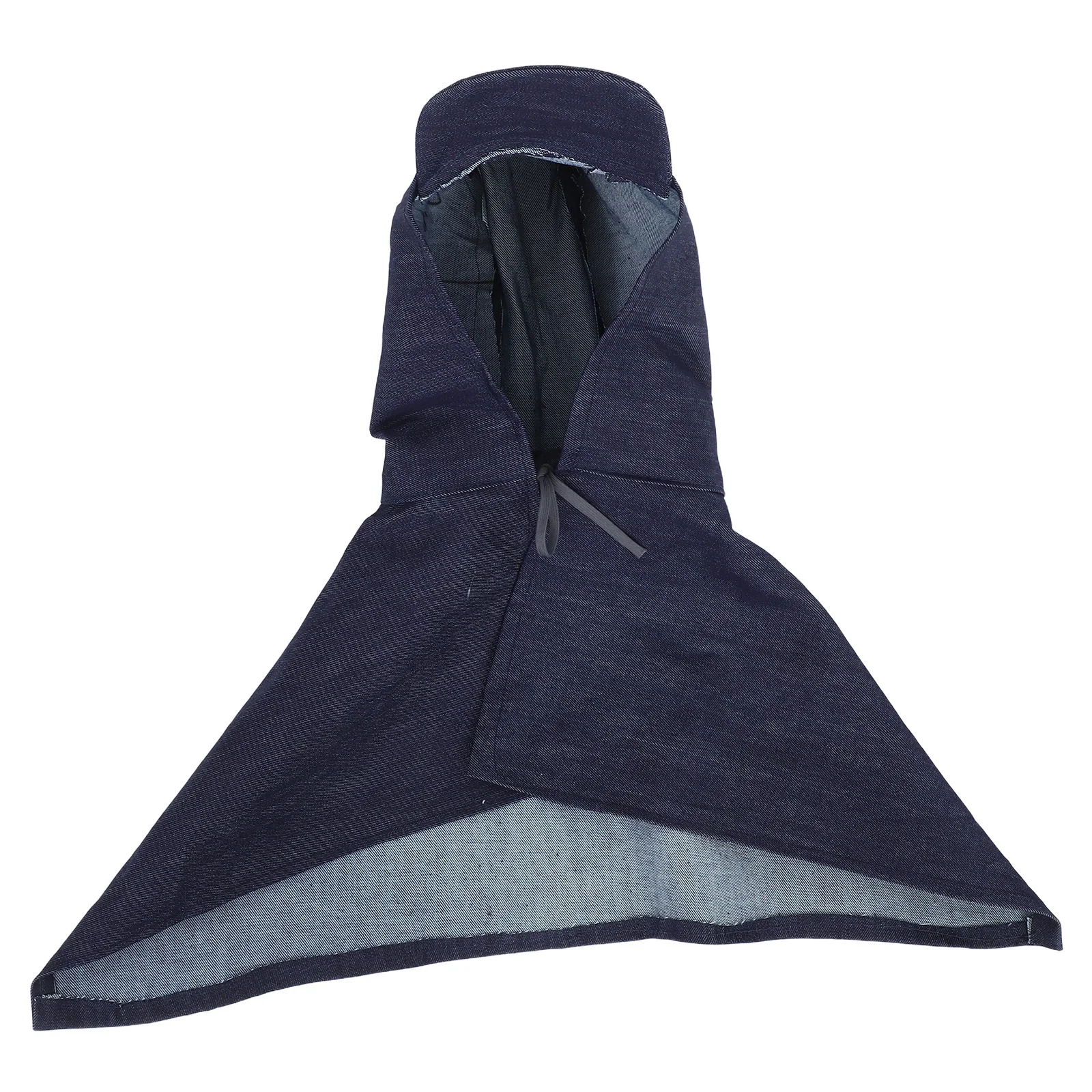 غطاء حماية ناعم من قماش الدنيم قابل للتنفس لغطاء العمال لحام السفع الرملي مع واقي للرقبة #1