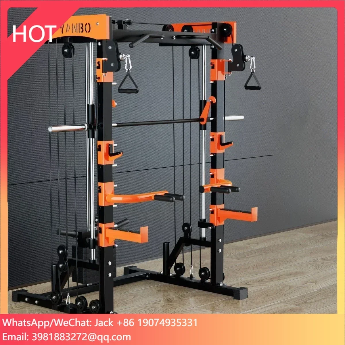 

Hot Selling Multi-Function Home Gym Power Cage Fitness Bodybuilding Equipment With High Quality Station