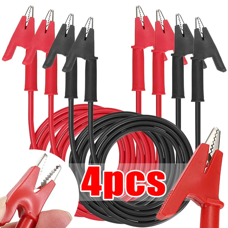 Alligator Clips To Banana Plug Test Cable Lead Connector Dual Probe Crocodile Clip Electrical Test Lead for Multimeter Testing