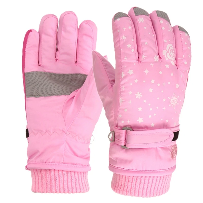 Gants ski cyclisme pour enfants, mitaines épaisses chaudes, gants Snowboard imperméables