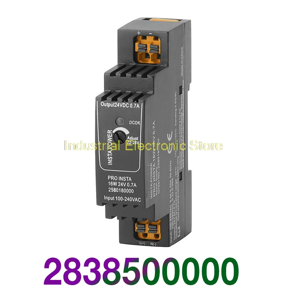 2838500000 For Weidmuller Switching Power Supply PRO INSTA 16W 24V 0.7A