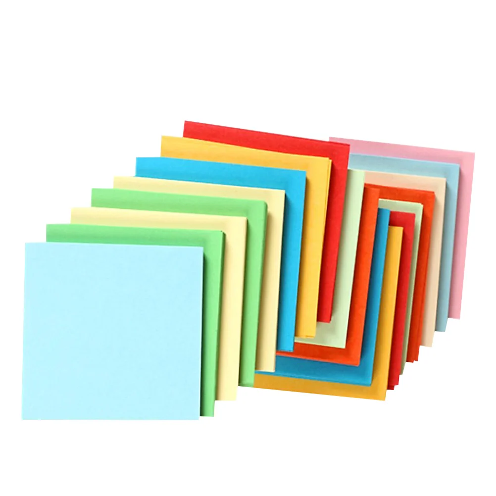 500Pcs Construction Colorful Paper DIY Handcraft Sheets Precise Design Paper Folding for Kindergarten Manual Game Creative