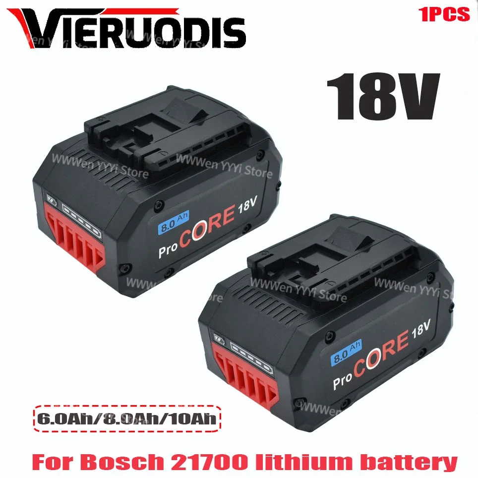 

For Bosch 8.0AH/6.0AH 18V Professional System Cordless Tool BAT609 BAT618 GBA18V8 21700 Battery 18V ProCORE Replacement Battery