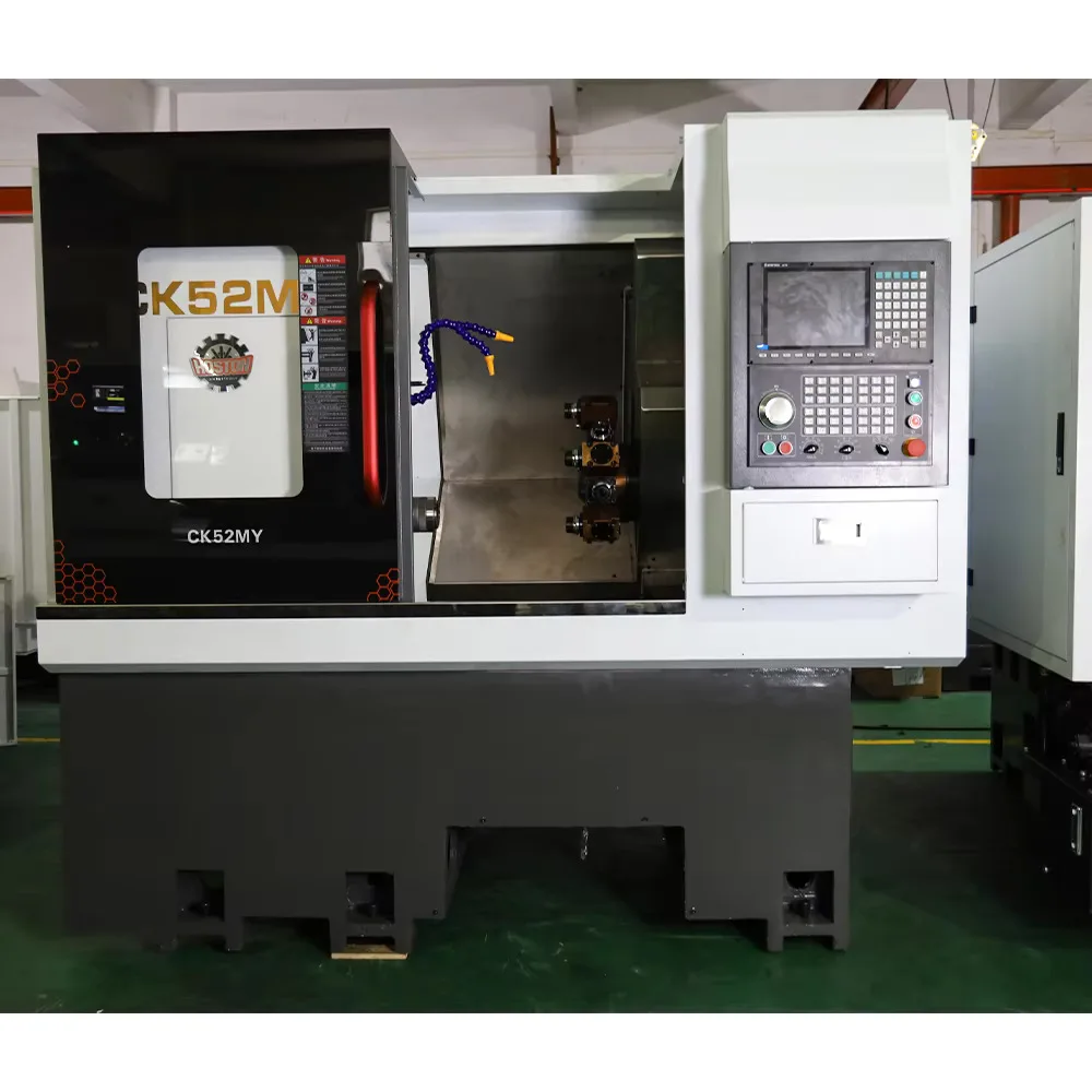 Hine torno CK52MY do CNC do moinho de giro do eixo de Taiwan de 4 eixos