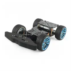 Ackerman Trolley Metal Chassis with GA25-370 Motor Robot Car For Arduino Robot DIY Kit Rear Wheel Drive E-Race 4WD Robotic Car