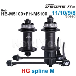 SHIMANO DEORE M5130 Disc Brake Front Hub HB-M5100 Rear FREEHUB FH-M5100 Quick Release 8 9 10 11-speed Original Parts