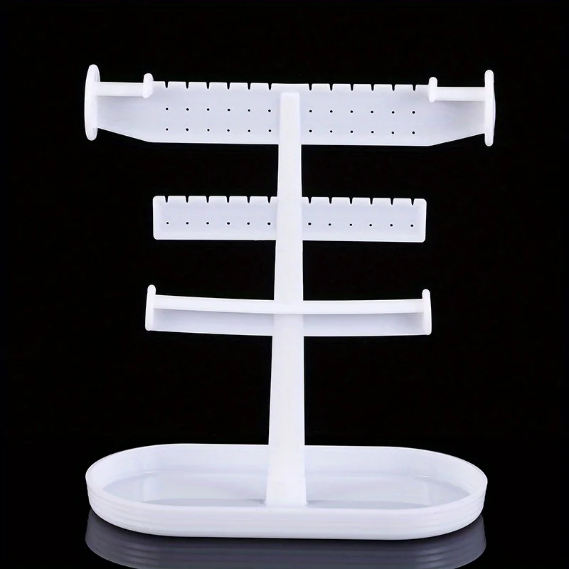 Creative Jewelry Rack With Tray Base