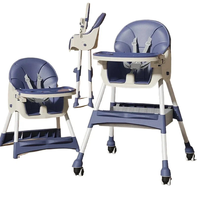 Children's dining chair adjusted  height, baby dining chair wheels can be disassembled,  folded.Booster Seats